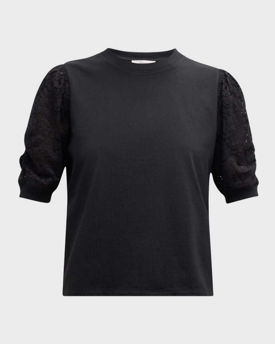 Frankie Lace-Sleeve T