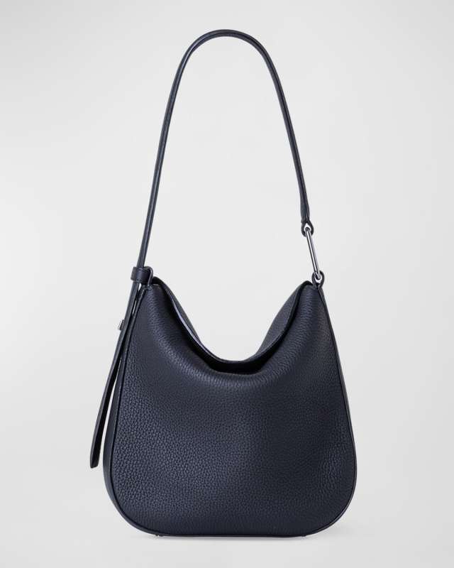 Anna Little Leather Hobo Bag