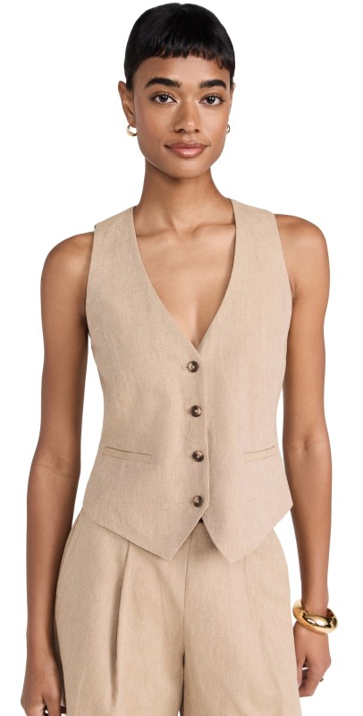 L'AGENCE Drina Vest Sand/Sahara Leopard