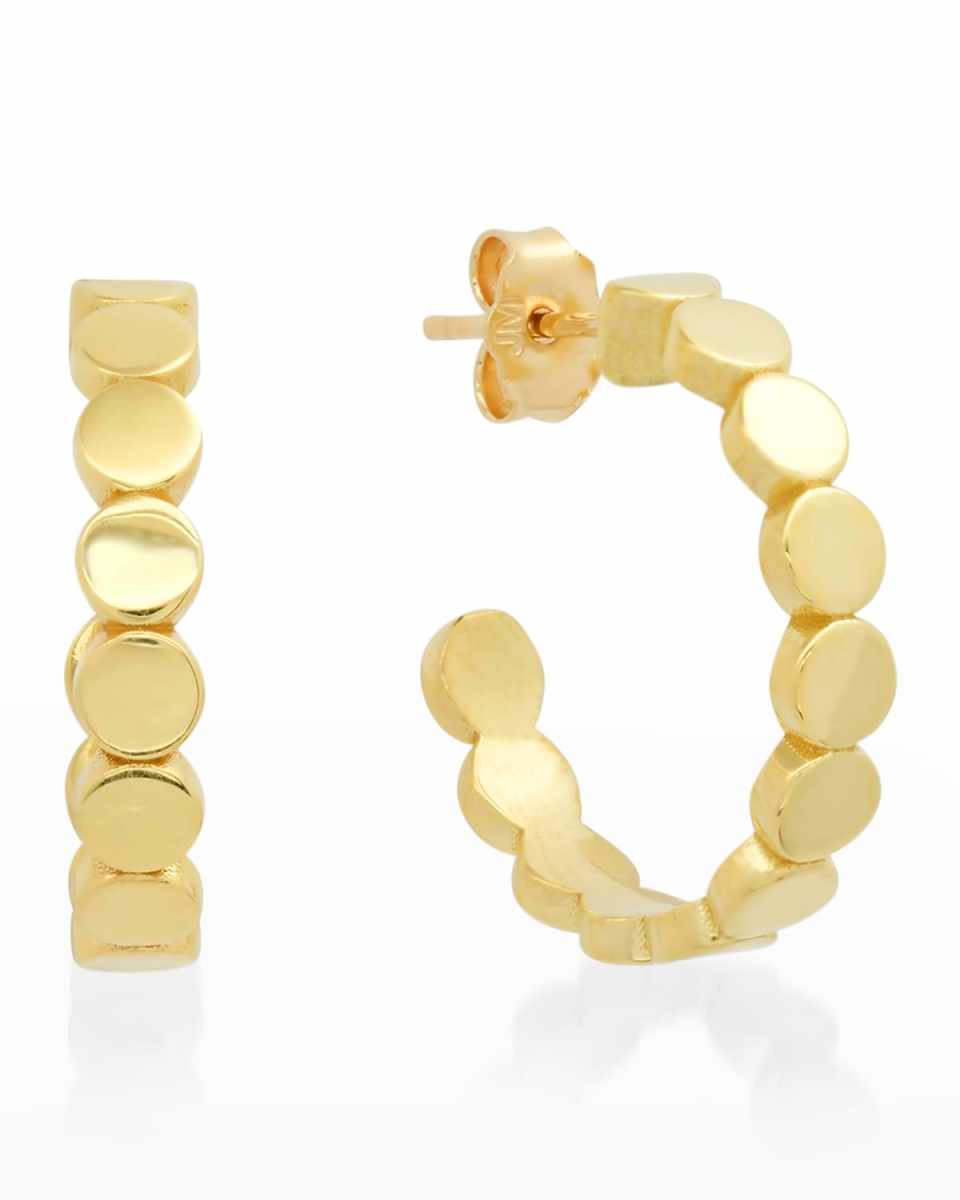 Small Circle Link Hoop Earrings