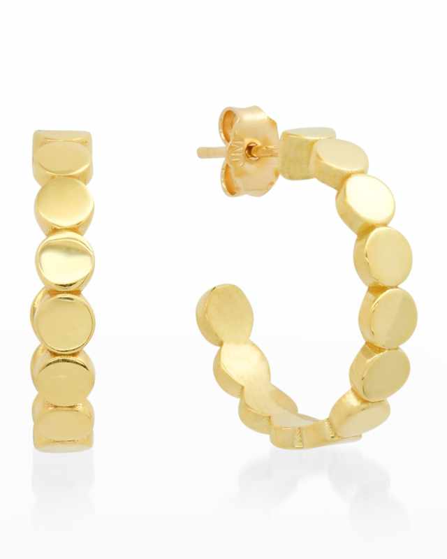 Small Circle Link Hoop Earrings