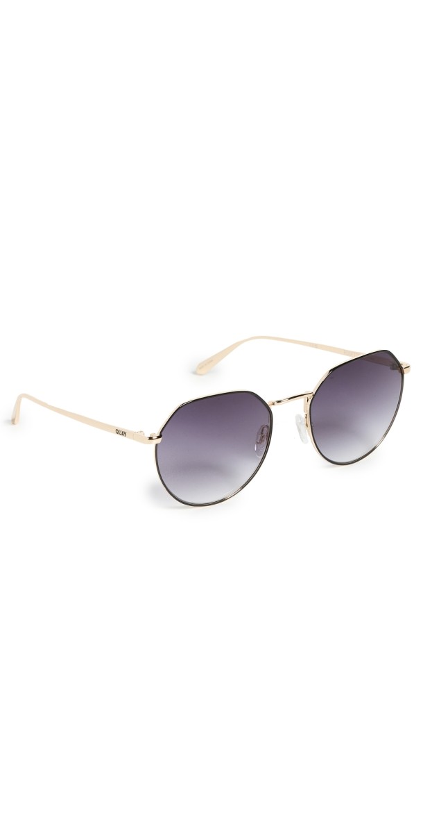 Quay Rooftop Sunglasses Black Gold/Smok