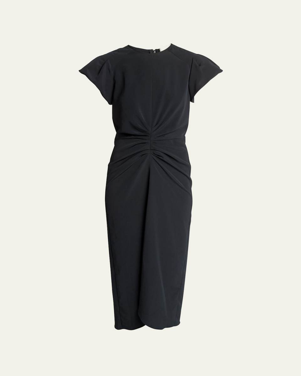 Terena Gathered Midi Dress