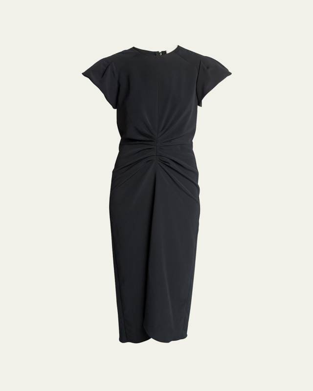 Terena Gathered Midi Dress