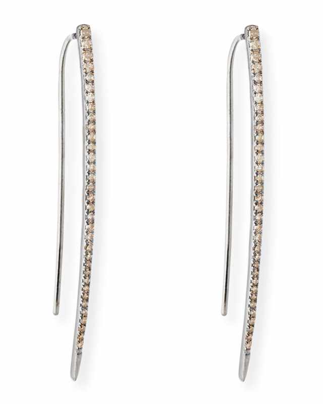 Pave Diamond Spike Earrings