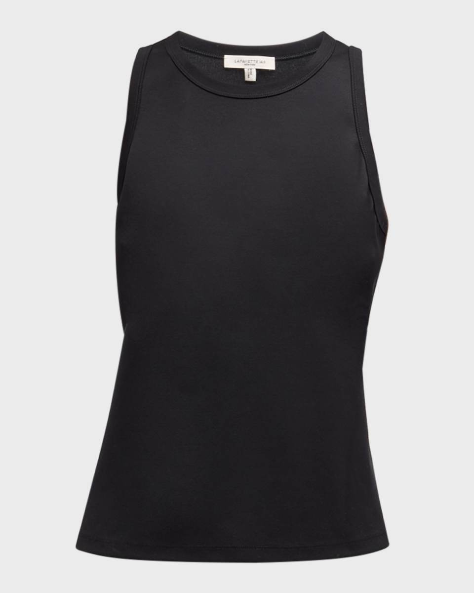 Swiss Cotton Rib Racerback Tank