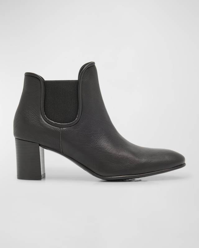 Xiane Leather Chelsea Ankle Booties