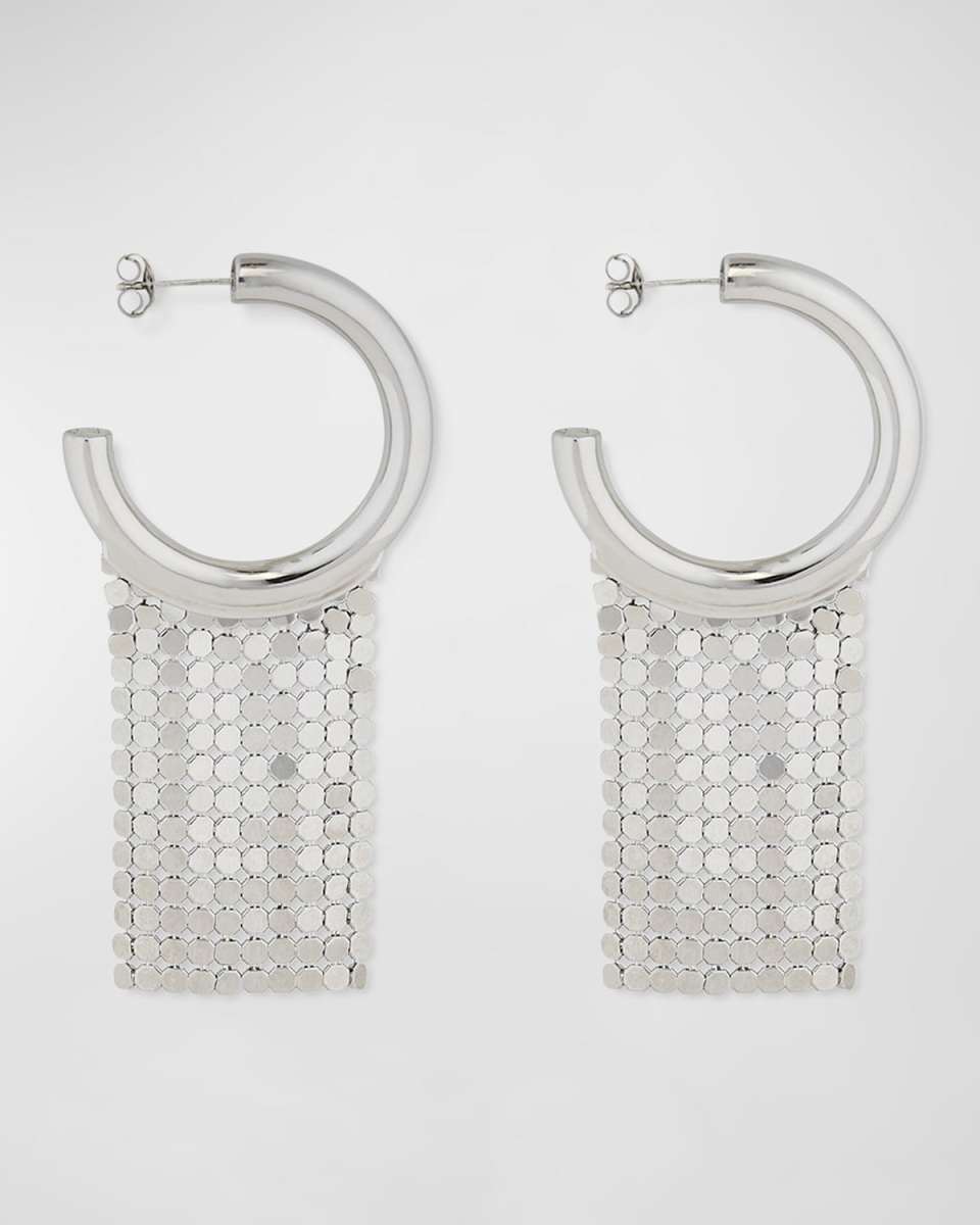 Pixel Drop Hoop Earrings