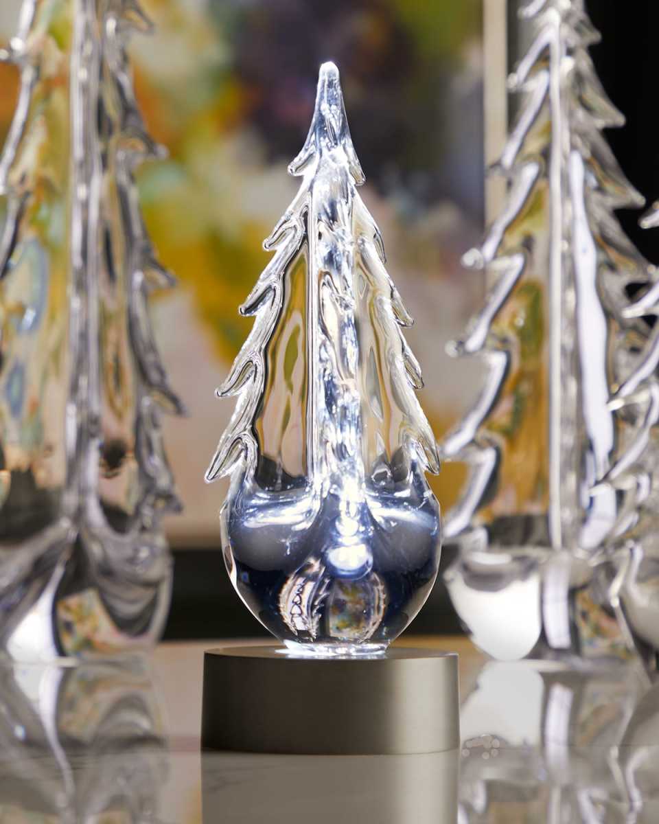 Evergreen 10" Glass Tree