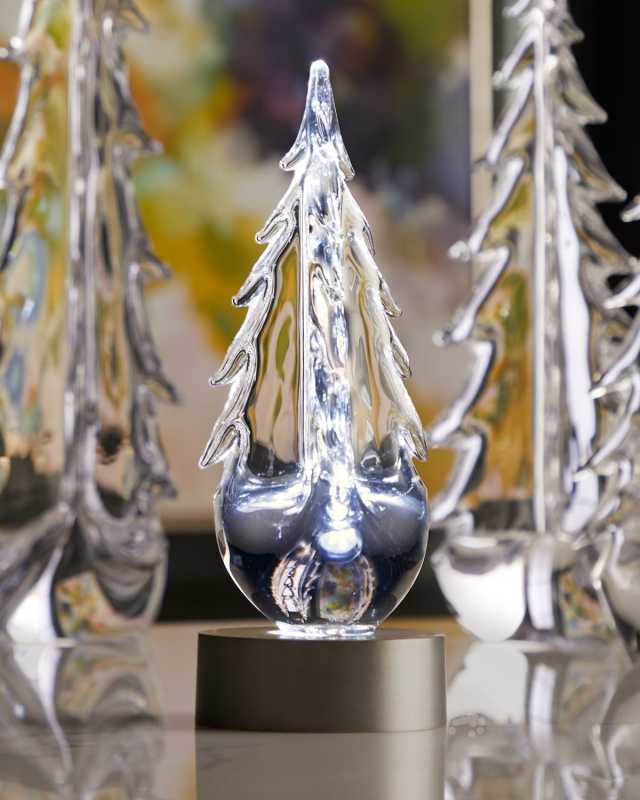 Evergreen 10" Glass Tree