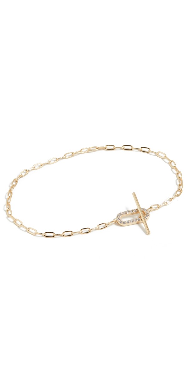 SHASHI Jade Pave Bracelet Gold
