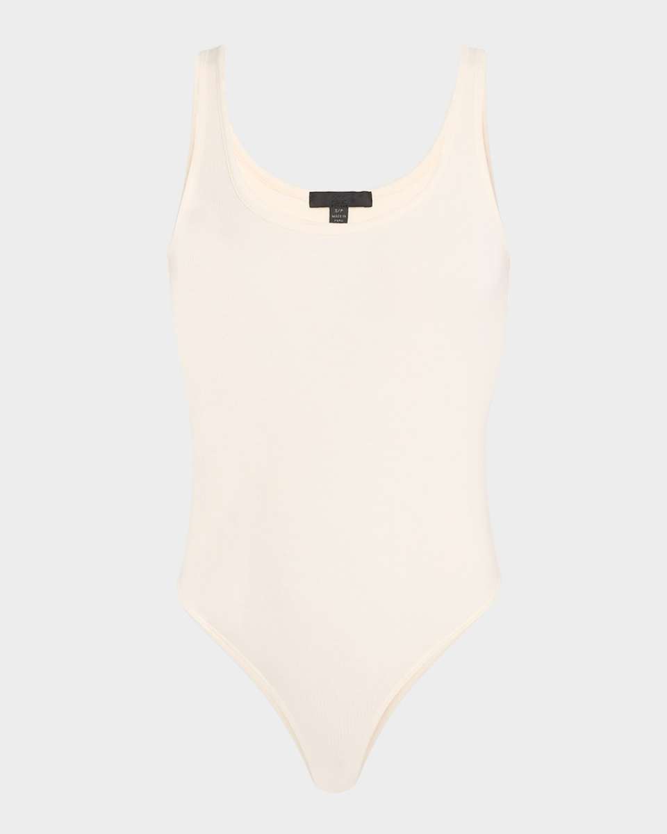 Modal Rib Square-Neck Bodysuit