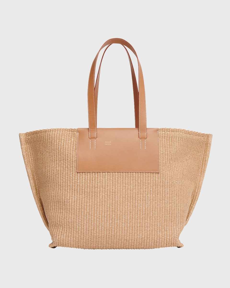 Market Raffia Tote Bag