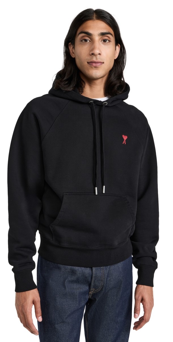 AMI AMI De Coeur Unisex Hoodie Black