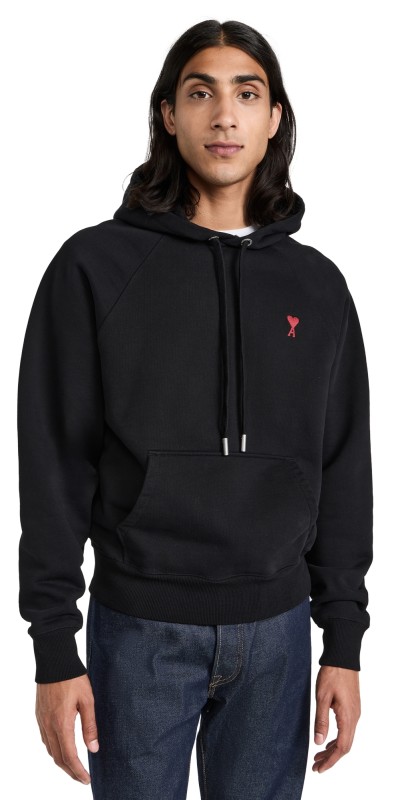 AMI AMI De Coeur Unisex Hoodie Black