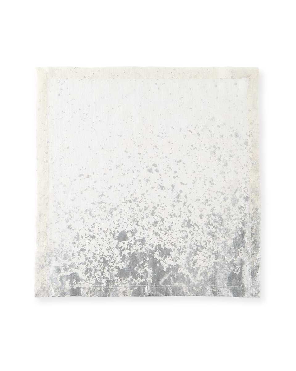 Metafoil Napkin, White/Silver