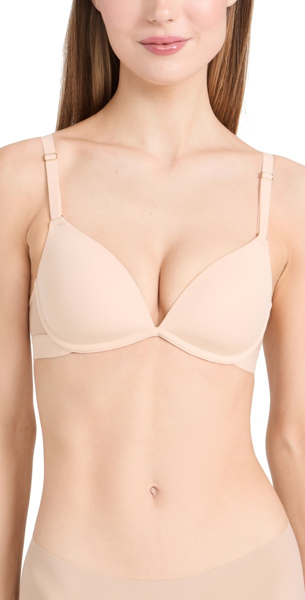 LIVELY The Deep V No-Wire Push Up Bra Jet Black