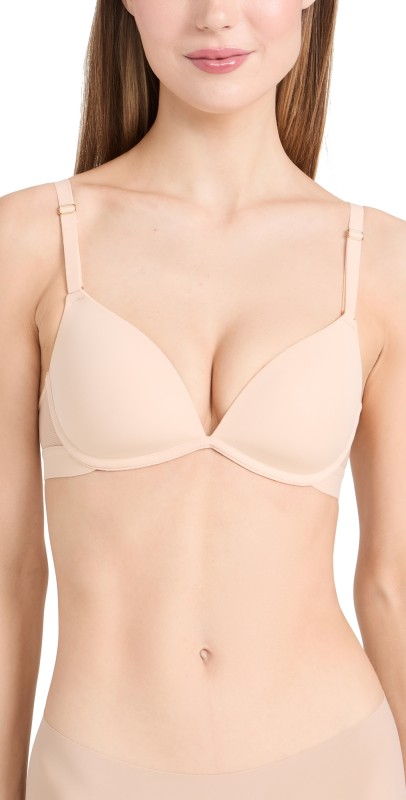 LIVELY The Deep V No-Wire Push Up Bra Jet Black