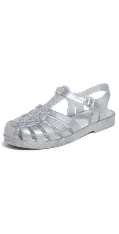 Melissa Possession Shiny Fisherman Sandals Glitter Clear