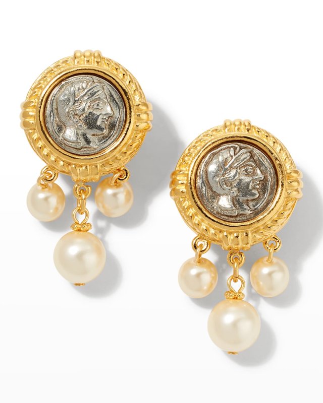 Roman Pearl Drop Earrings