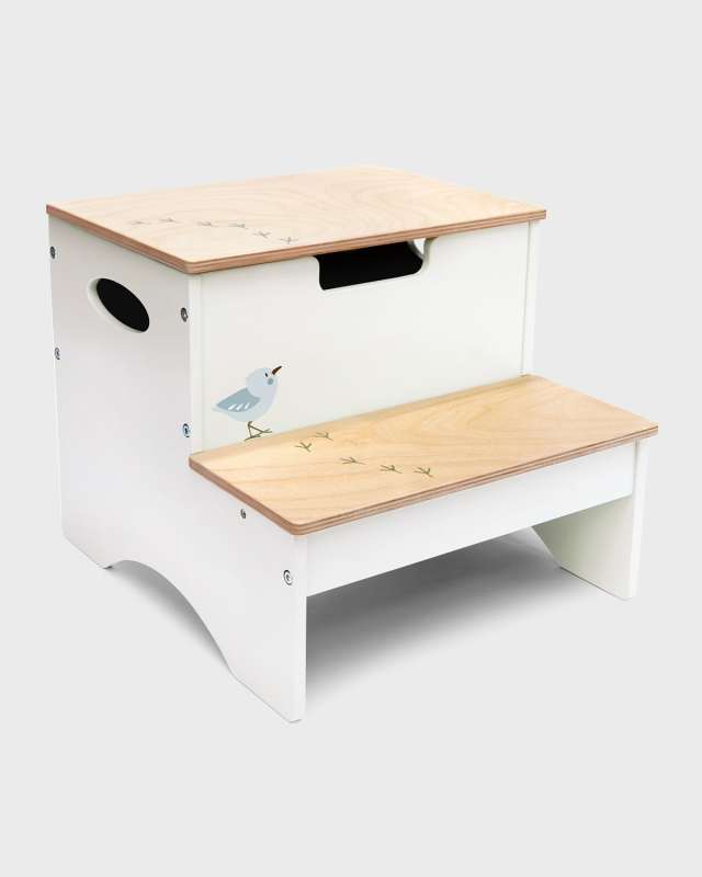 Forest Bird Storage Step Stool