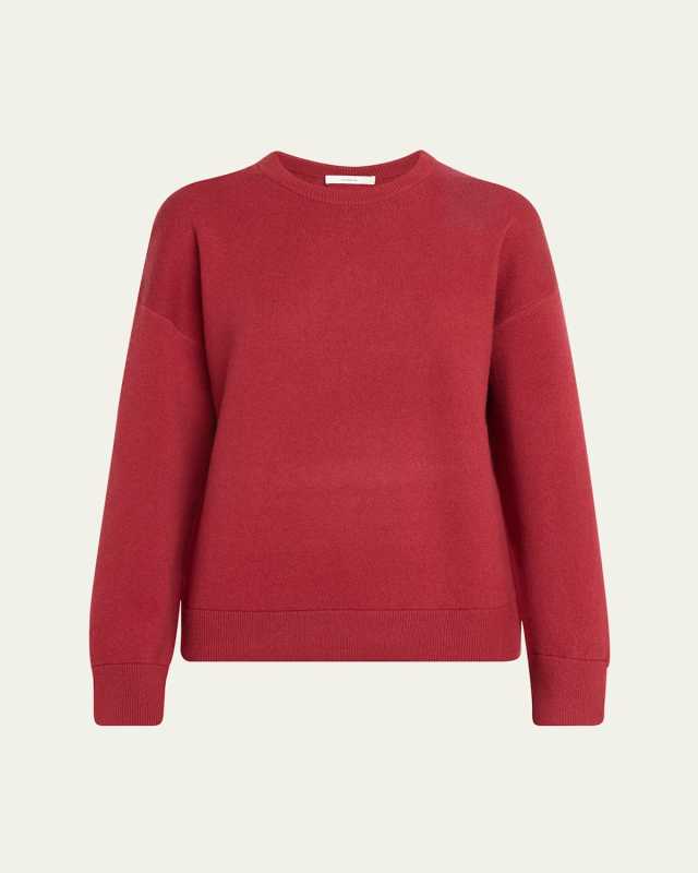 Structured Wool and Cashmere Crewneck Sweatshirt