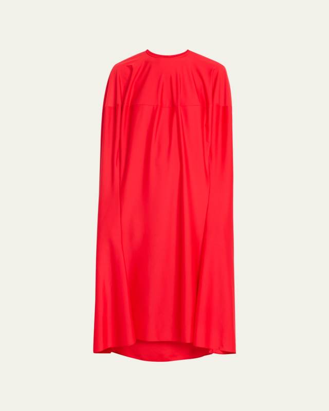 Mange Debout Caped Midi Dress