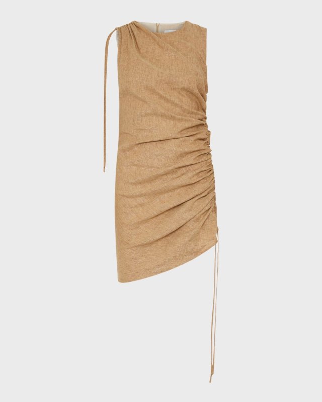 Jolly Sleeveless Ruched Mini Dress