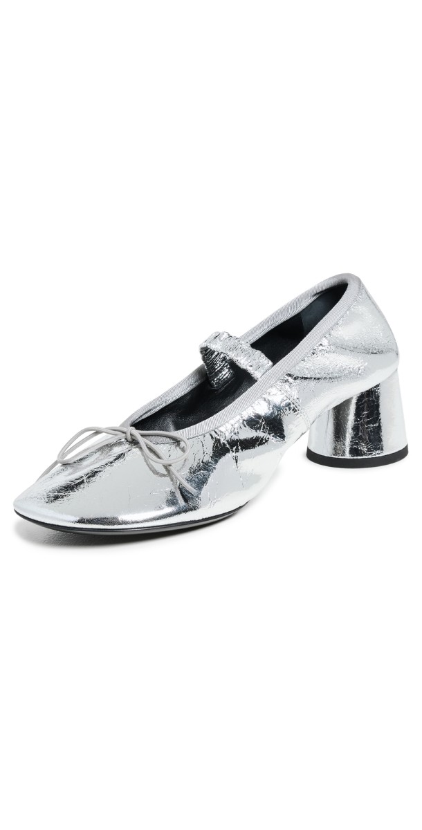 Proenza Schouler Glove Mary Jane Pumps Silver