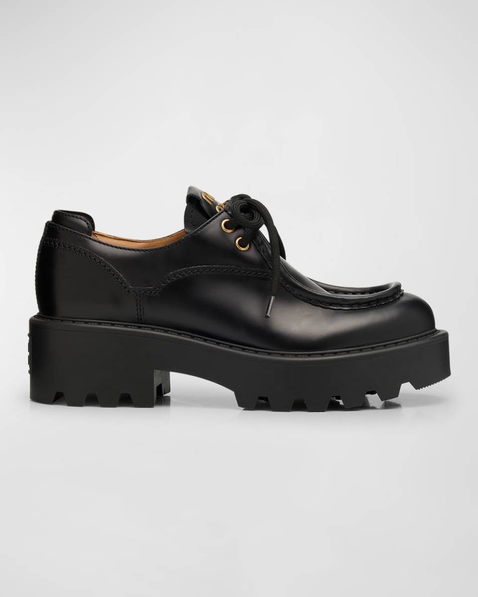 Leather Casual Derby Loafers