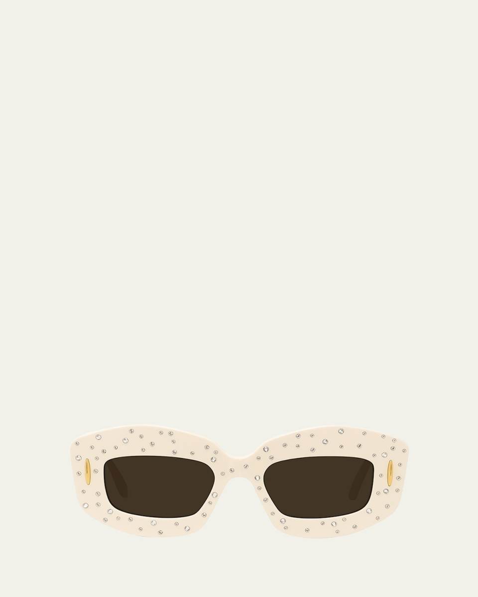 Starry Night Yellow Acetate Rectangle Sunglasses