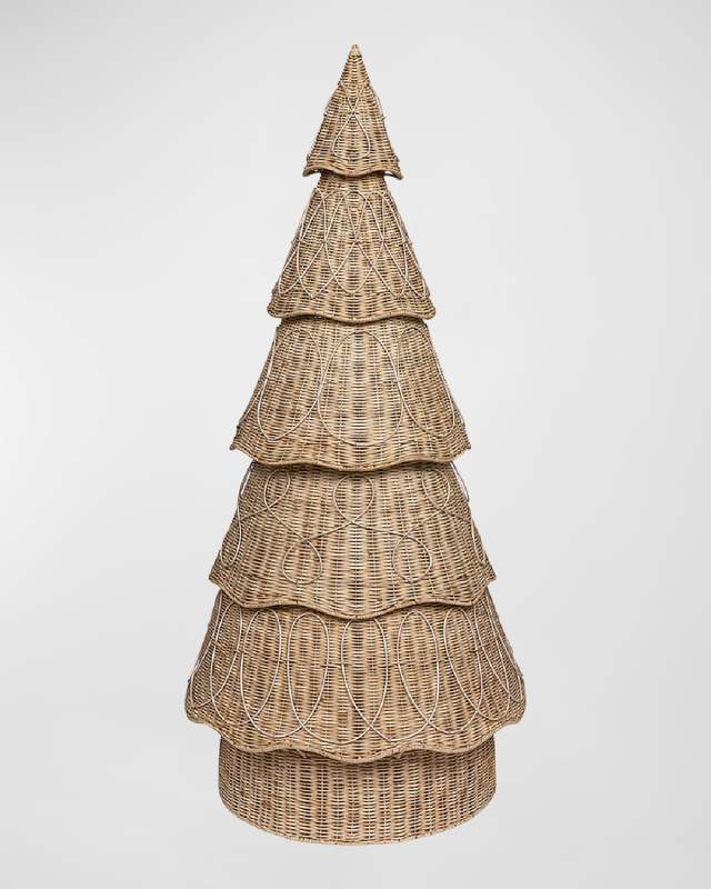 Provence Rattan Whitewash 5-Inch Tree