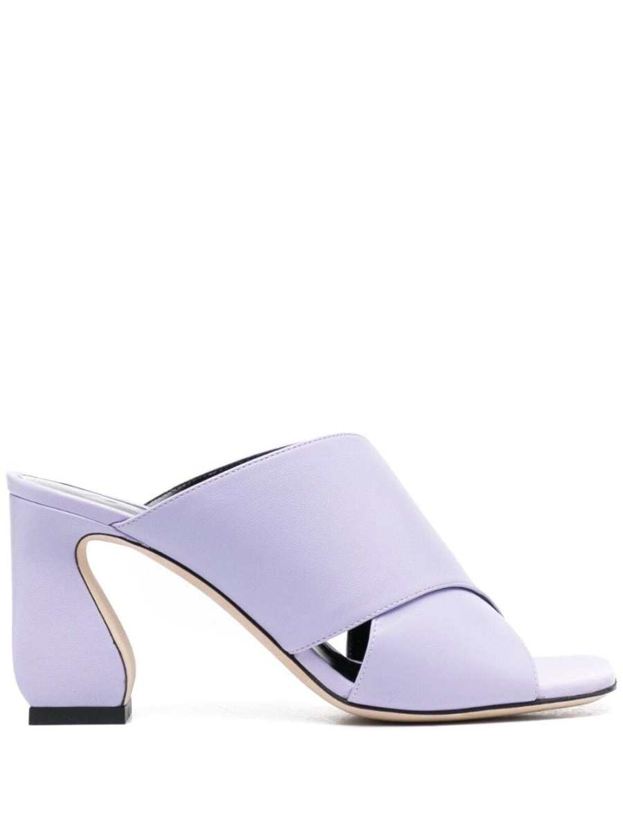 80mm crossover-strap mules