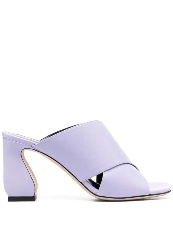 80mm crossover-strap mules