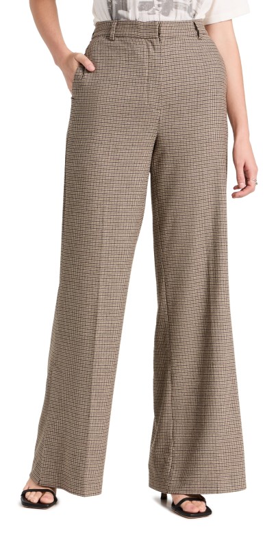 ANINE BING Lyra Trousers Mini Houndstooth Multi