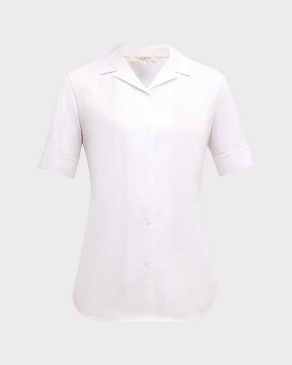 Button-Down Stretch Cotton Shirt