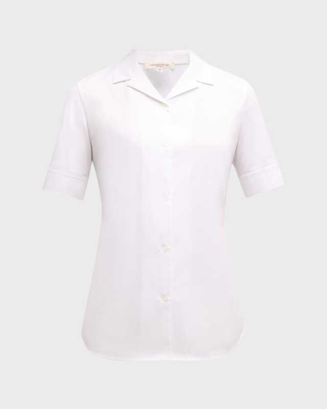 Button-Down Stretch Cotton Shirt