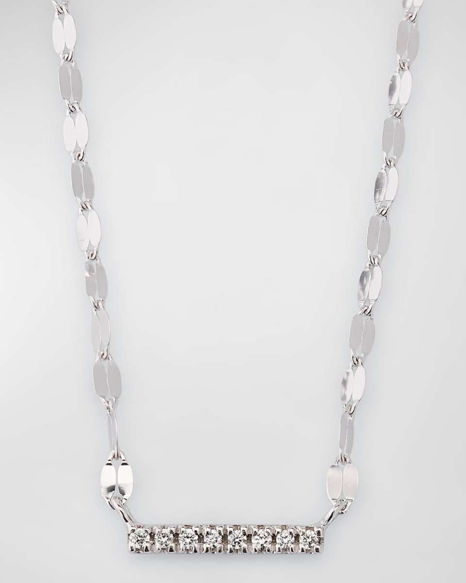 Flawless Mini Diamond Bar Pendant Necklace