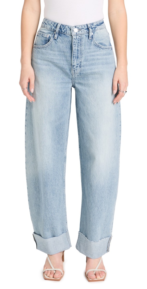 FRAME Long Barrel Raw Cuff Jeans Rhode