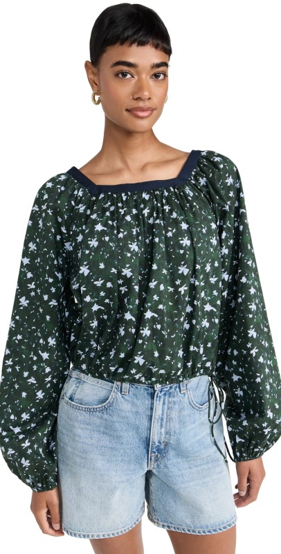 Merlette Annabelle Print Top Forest Floral