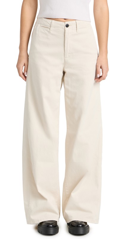 rag & bone Sofie Wide Leg Chino Pants Turtle Dove