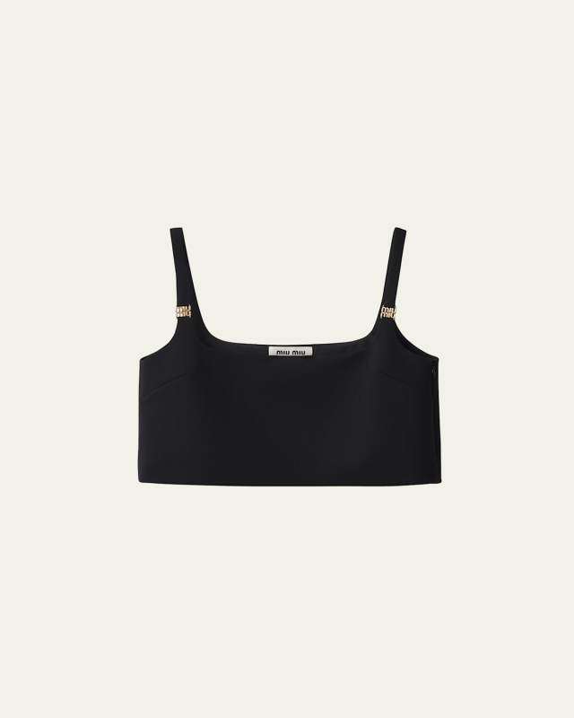 Wool Cropped Tank Top