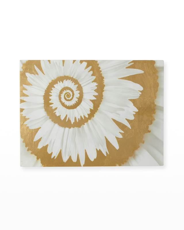 Gold Flower Spiral Placemat