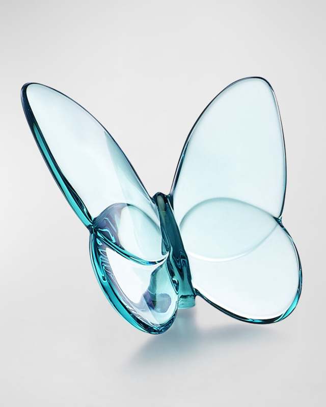 2.5" Lucky Crystal Turquoise Butterfly