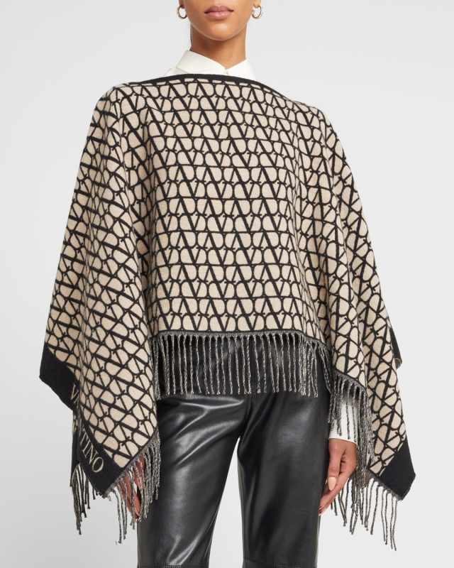 Toile Iconographe Cashmere-Blend Poncho