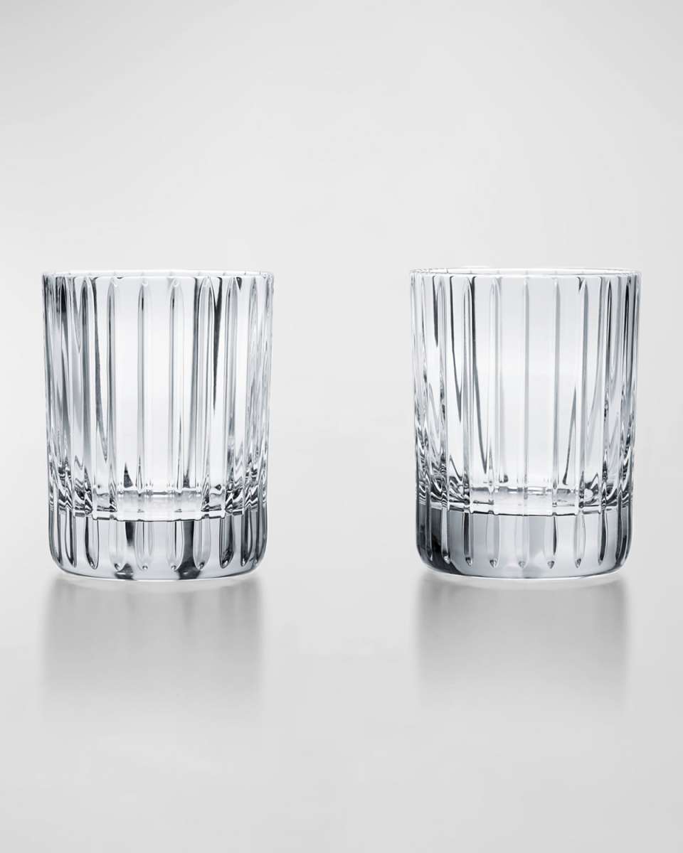 Harmonie Crystal Triple Old Fashion Tumblers, Set of 2