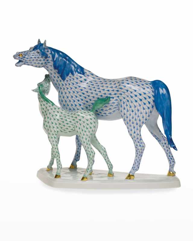 Standing Foal and Mare