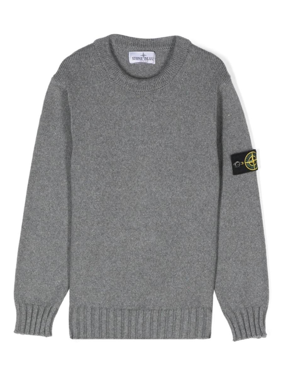 Compass-badge sweater