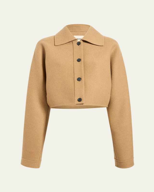 Sue Cropped Double-FacedWool Jacket
