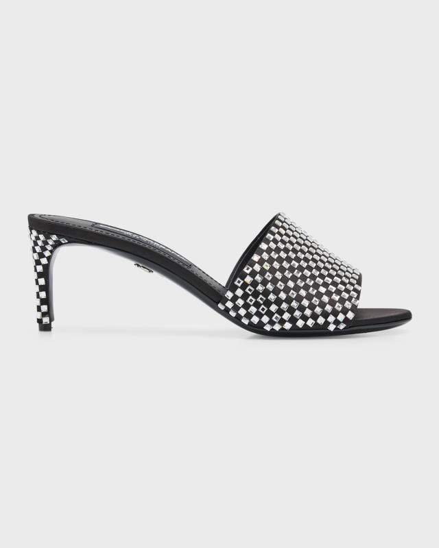 Keira Crystal Stiletto Mule Sandals